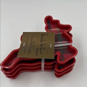 Nicole Miller Holiday Reindeer Plates